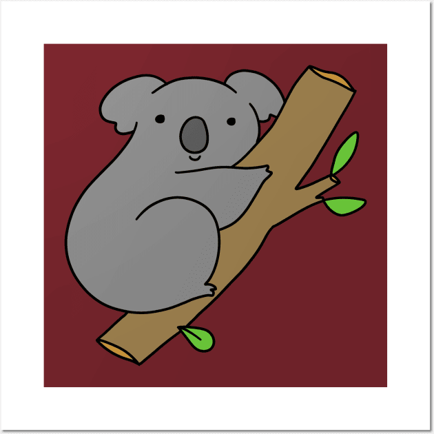 Climbing Koala Wall Art by saradaboru